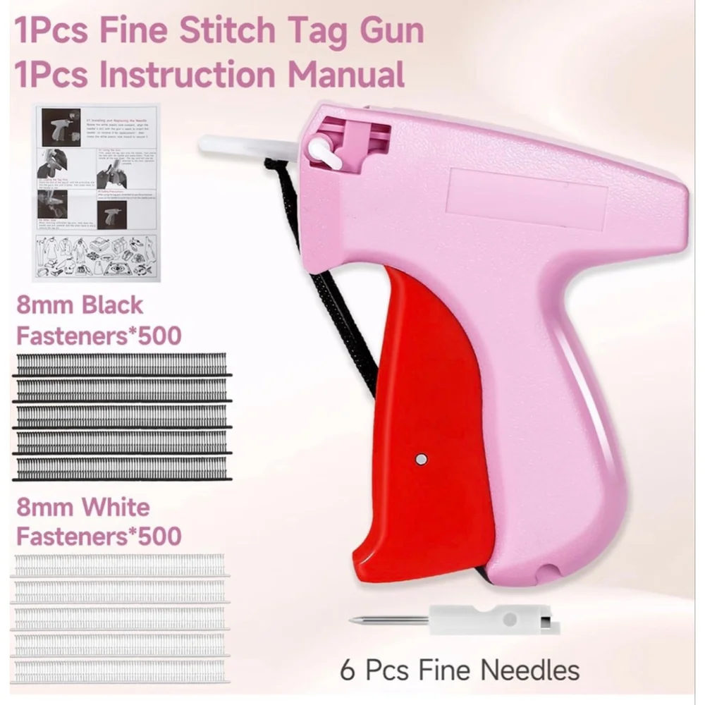 NEW Pink Red Arts & Crafts Tag Gun One Size